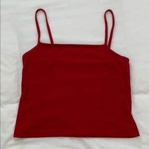 brandy melville red tank top